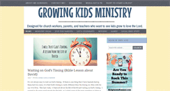 Desktop Screenshot of growingkidsministry.com