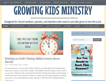 Tablet Screenshot of growingkidsministry.com